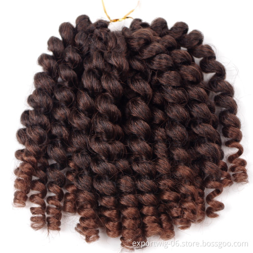 Short wand curl crochet braid soft baby curls braiding hair at cheap price jamaican bounce crochet braids hair